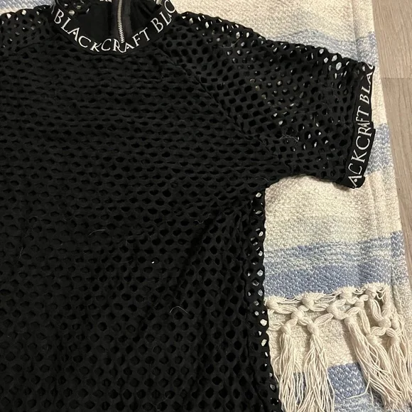 BLACK CRAFT CULT BODYCON   FISHNET DRESS - Picture 2 of 6